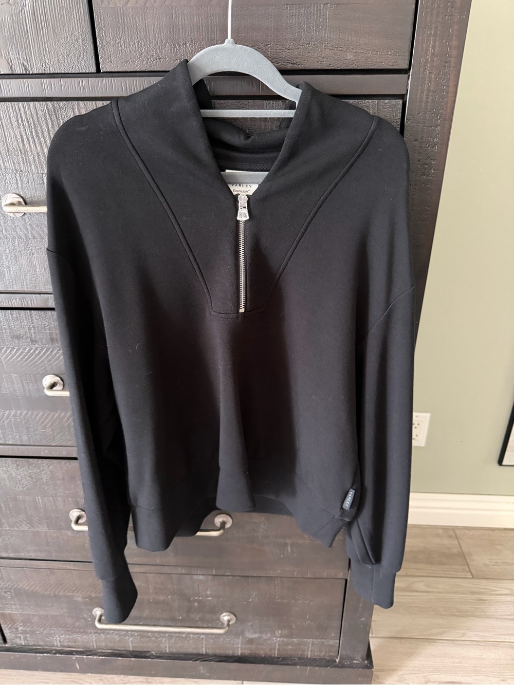 Varley Sally half zip Black size medium - Picture 2 of 6